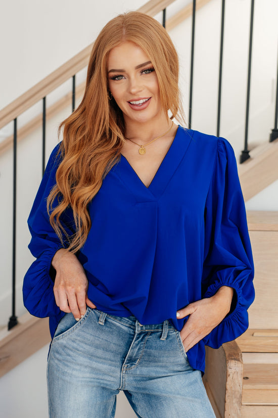 What Do You Say Balloon Sleeve Blouse - Andree By Unit